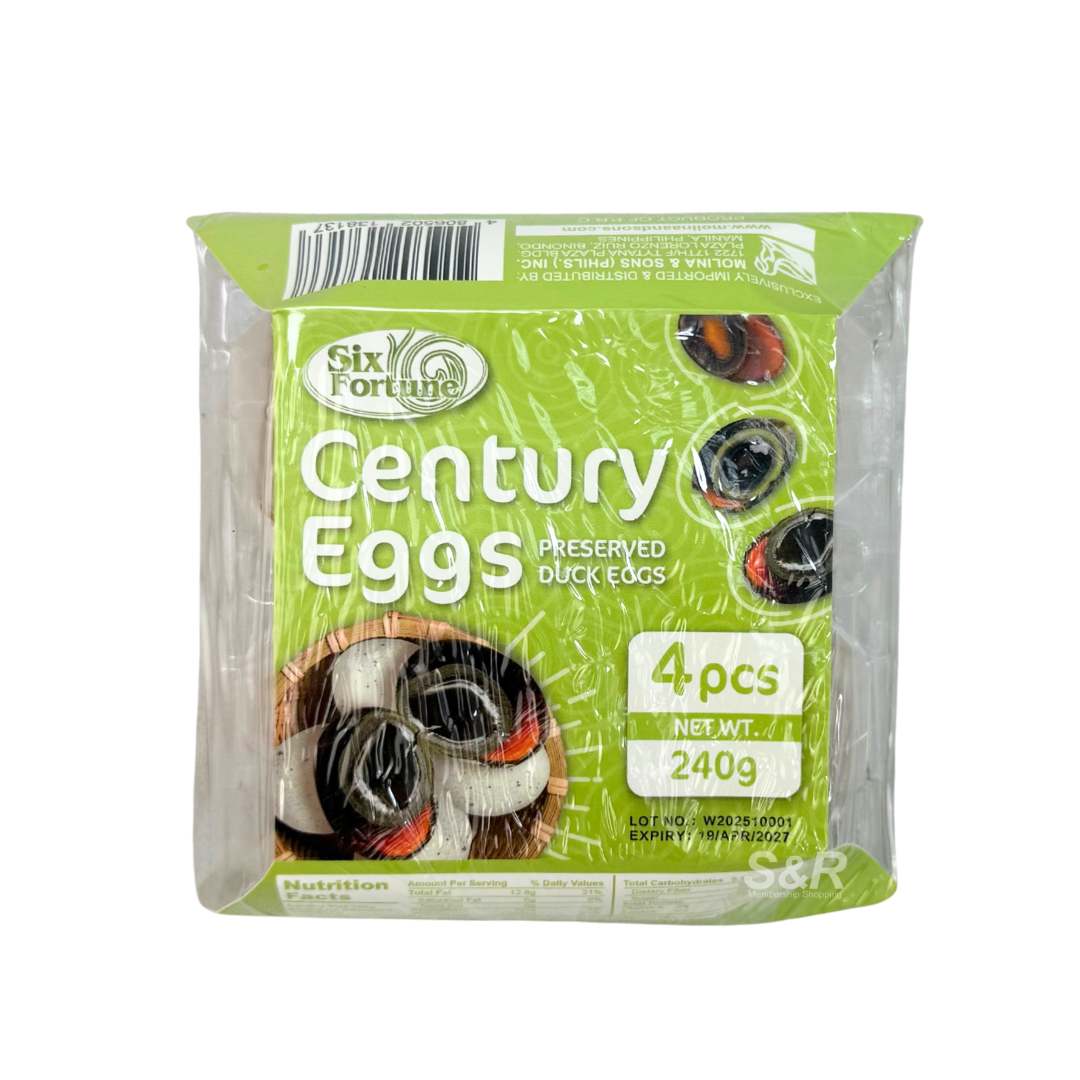 Six Fortune Century Eggs 4pcs 240g